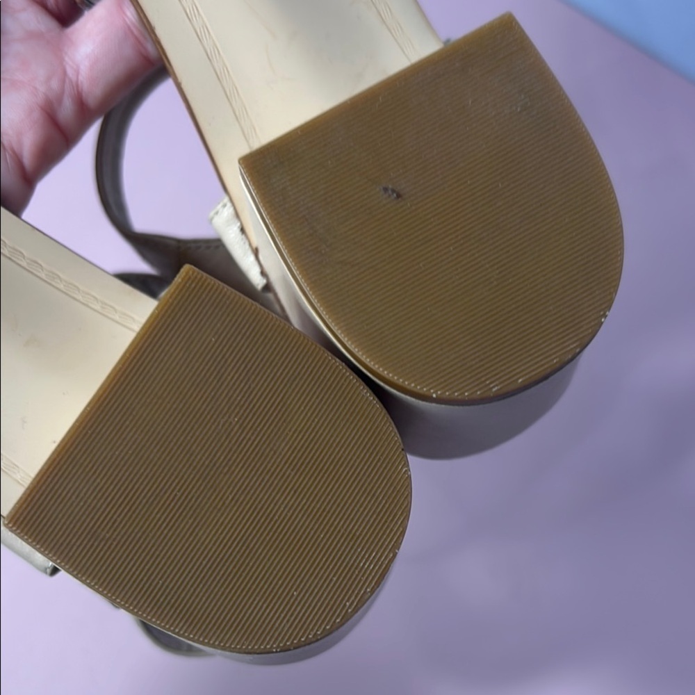Dune London Beige Embellished Women's Sandals - Picture 9 of 12